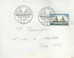 Enveloppe 1er jour FDC N1446 Journe du timbre 1965 - Paquebot-poste La Guienne