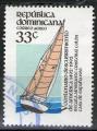 **   Rp. DOMINICAINE    33 c  1983  Mi-1400  " Exploration Amrique "  (o)   **