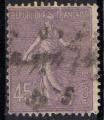 France 1924; Y&T n 197; 45c, lilas, semeuse ligne