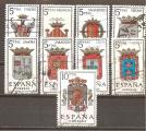 Espagne N Yvert 1358/63, 1390/92 - Edifil 1696/04 (oblitr)