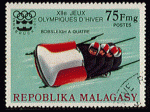 Rpublique Malagasy - oblitr - 22me jeux olympiques hiver