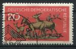 Timbre Allemagne RDA 1959  Obl   N 455  Y&T  Biches