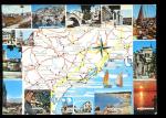 CPM 34 Le Dpartement de l'Hrault et ses Promenades Touristiques + carte