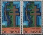 France 1977 - 5 ans du Mmorial au Gnral De Gaulle, paire - YT 1941 **