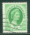 Rhodsie Nyassaland 1954 Y&T 3 oblitr lisabeth II