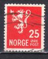 NORVEGE - 1946 - Lion - Yvert 289 Oblitr 