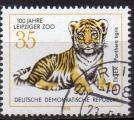 ALLEMAGNE (RDA) N 1993 o Y&T 1978 Centenaire du jardin zoologique de Leipzig (p