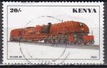 KENYA N 689 de 1997 oblitr les locomotives