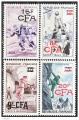 REUNION Les 4 timbres "sport" de 1956 neufs** cotant 36