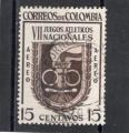 Timbre Colombie / Oblitr / Poste Arienne / 1954 / Y&T NPA256.