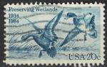 Etats Unis 1984 Oblitr Oiseaux Prservation des Zones Humides Canard Colvert 