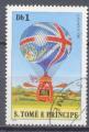 Timbre SAINT TOME THOME & PRINCIPE 1980  Obl  N 585   Y&T  Transports  Ballons