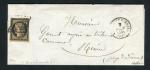 Rare lettre de Clermont Ferrand pour Riom ( Puy de Dôme 1850 ) avec un n° 3b