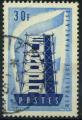 France ; n 1077 oblitr anne 1956
