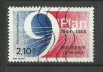 France timbre n2346 oblitr anne 1984 "9eme Plan Modernisation de la France"