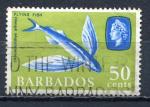 Timbre BARBADE  BARBADES  1965  Obl   N 254   Y&T   Poisson