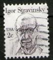 **  ETATS - UNIS   2 c  1982  YT-1462  " Igor Stravinsky "  (o)  **