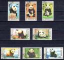 Animaux Pandas Mongolie 1990 (68) Yvert n 1765  1772 oblitr