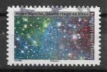 2021 FRANCE Adhesif 2050 oblitr, cachet rond,  espace 5, naines blanches