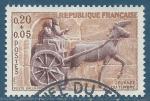 N1378 Journe du timbre - Char de poste gallo-romain oblitr