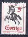 SUEDE - 1967 - Facteur - Yvert 574 Oblitr