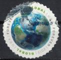 ETATS UNIS Oblitr Used Stamp Earth Global Forever USA 2013 Timbre rond