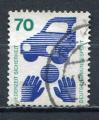 Timbre  ALLEMAGNE RFA  1972   Obl    N  576 A    Y&T   Prvention Accidents