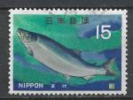 JAPON - 1966/67 - Yt n 829 - Ob - Poisson ; saumon