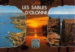 LesSABLES D'OLONNE (85) - Bi-vues: vue arienne panoramique et puits de l'enfer 