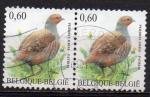 BELGIQUE N 3365 o Y&T 2005 Oiseaux (Perdrix grise) paire