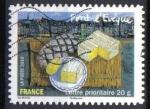 Timbre FRANCE 2010 - YT A 449 - SAVEURS DES REGIONS - PONT L'EVEQUE - fromages