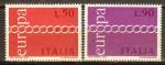 ITALIE N°1072/1073* (Europa 1971) - COTE 1.00 €