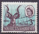 Timbre oblitr n 96(Yvert) Rhodsie du Sud 1964 - Antilope Kudu