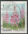 Timbre oblitr n 1155(Yvert) Finlande 1992 - Fleurs, Fireweed