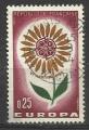 France 1964; Y&T n 1430; 0,25F Europa, carmin, ocre & vert