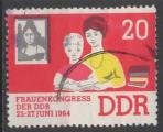 ALLEMAGNE (RDA) N 733 o Y&T 1964 Congrs national des femmes