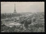 CPM non crite 75 PARIS Perspective sur la Seine Tour Eiffel Palais de Chaillot 