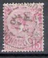 Monaco 1891; Y&T n 15; 15c rose, Prince Albert 1er
