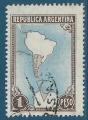 Argentine N512 Argentine et sa zone antarctique oblitr