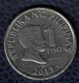 Philippines 2013 Pice de Monnaie Coin 1 Piso Prsident Jos Rizal SU