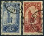 France : Maroc n 106 et 107 oblitr (anne 1923)