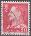 DANEMARK - 1963/65 - Yt n 423 - Ob - Roi Frdrik IX 50o rose ; king