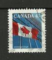 Canada timbre oblitr Drapeau Canadien