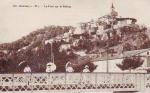 237 - -CONTES - alpes maritimes - le pont sur le Paillon - femmes avec ombrelles