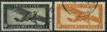 France : Indochine poste arienne n 11 et 12 oblitr anne 1933