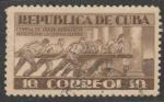 Cuba  "1943"  Scott No.  378  (O)  