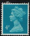 Royaume Uni 1988 Oblitr Queen Elizabeth II Reine 4 Penny bleu de Cobalt SU
