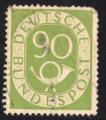 Allemagne 1952 Oblitr Digits with Posthorn chiffre 90 avec corne postale