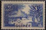 Guine Fr. 1938 - "Les Mabo" (ronier, tisserand, case, bananier) - YT 126 *