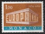 Monaco 1969; Y&T n 791; 1,00F, Europa, jaune brun, brun & turquoise